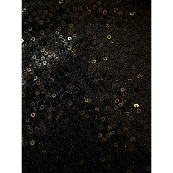 ASTR The Label Dress Womens Large Black All Over Sequins Draped Back Party Club - Picture 5 of 10